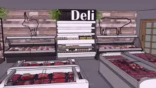 Sketchup 3D Butchery Design