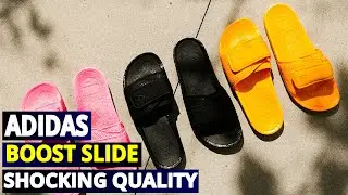 Обзор шлепанцев Adidas Boost: словно ходишь по облакам! ☁️ (Самые удобные шлепанцы в мире?)
