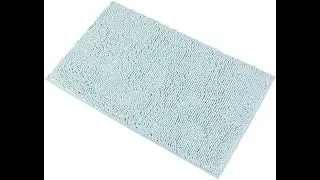 Chenille Bath Mat for Bathroom Rugs Extra Soft and Absorbent Microfiber Shag Rug