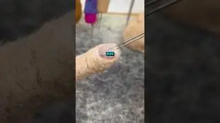 Me hice una pr&oacute;tesis de dedo para Felting y fue lo mejor contra los picotazos 👌🏻
