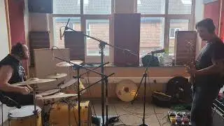 Wolfsmoke recording new release at Hybrid 3 Studio in Sheffield.