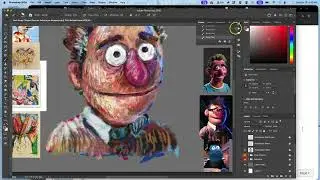11  Using the Smudge Tool for Blending and Smoothing your Digital Painting in Adobe Photoshop