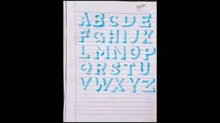 how to write 3D shadow letters. 3D shadow lettering A to Z. #cutletters #colorgram #typography