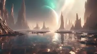 Astralithica | Free animated motion background | Sci-fi scenery animation