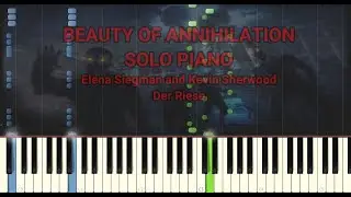 Beauty of Annihilation [Piano Solo] -Call of Duty World at War OST