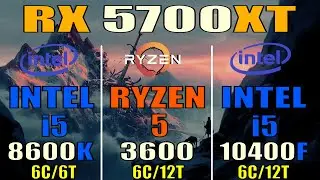 INTEL i5 8600K vs RYZEN 5 3600 vs INTEL i5 10400F | PC GAMEPLAY TEST |