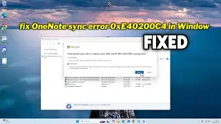 (FIXED) OneNote sync error 0xE40200C4 in Window