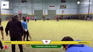 Shaheen vs Predators CC | Winter Cricket League 2025(Eliminator) | Live - Calgary coyote den