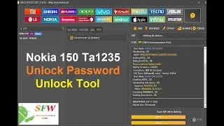 Nokia 150 Ta1235 Unlock Password, Unlock Tool