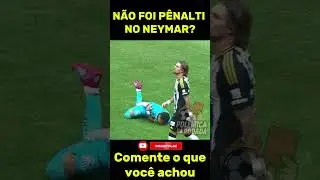 P&Ecirc;NALTI EM NEYMAR? Lance pol&ecirc;mico em Atl&eacute;tico-MG x Santos gera debate!