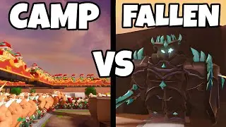 100 ELF CAMPS vs FALLEN MODE in Roblox Tower Defense Simulator (TDS)