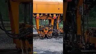 Railway Track machine working profile #railway #train #viral #shorts #youtubeshorts