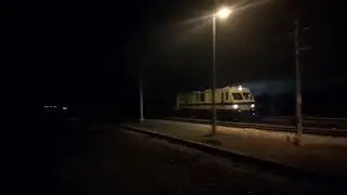 EM120Z nr 73 z pomiarowym odjeżdża z Dęby Rozalin. RP1