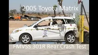 2003-2008 Toyota Matrix FMVSS 301R Rear Crash Test