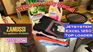 Zanussi Jetsystem TJS1397W Excel 1250 &mdash; специальная стирка в честь 1-й годовщины!