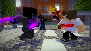 Minecraft animation - Minecraft Fight TomS vs Render | Mistery of the Cube World 6 episode