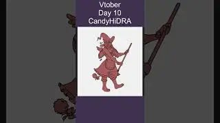 Vtober day 10, CandyHiDRA! #vtober #vtuber #fanart #Artchallenge