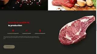Modern butcher shop website template
