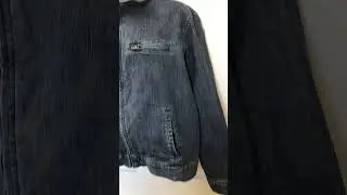 Vintage Eddie Bauer Men's Denim Jacket Coat, Lined XL 90s Era #eddiebauer #vintagedenim