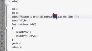 C Programming Tutorial 23 Loops C C++ - for loop - printing odd numbers
