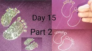 Aari work  class Day 15 part 2 cut beads work
