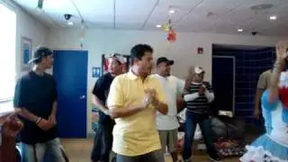Chicho the clown at the Ronald McDonald House Miami