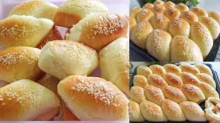 Gak Perlu Waktu Lama Roti Ini Langsung Ludes⁉️Resep Roti Empuk Tanpa Telur Tanpa Mixer