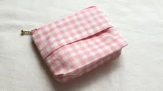 ポケットティッシュケース付きミニポーチの作り方【マチあり】