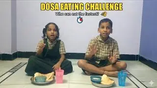 Focus on Kids & Fun: Dosa Eating Challenge! 😋 Did the kids win? | Fun Family Vlog in Telugu 👨&zwj;👩&zwj;👧&zwj;👦
