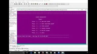 ALBUM MANAGEMENT SYSTEM IN C WITH SOURCE CODE