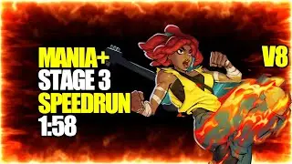 Streets of Rage 4 - Cherry Stage 3 Speedrun 1:58 Mania+ V8 DLC Update