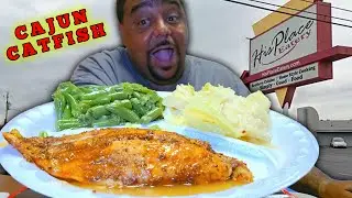 Tasting  Southern Grilled Cajun Catfish From His Place Eatery