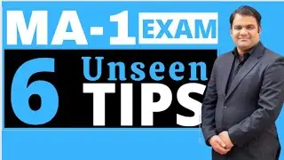 6 TIPS FOR MA-1 EXAM|MA-1 EXAM TIPS|HOW TO PASS MA-1 ACCA EXAM|