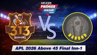 APL 2026  Final Above 45 - 313 Warriors Vs Barood   Inn 1