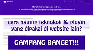 Wappalyzer : Cara Mengetahui Teknologi dan Plugin Yang Ada Di Website