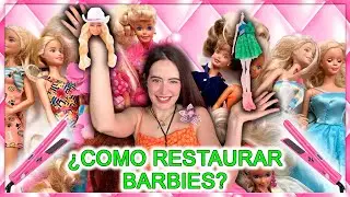 COMO RESTAURAR MUÑECAS BARBIE PASO A PASO ✨Restaurando Barbies Limpieza, Cuidados, Pelo y Ropa ✨