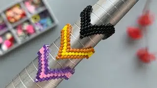 🔥 Get Creative with Beadwork: DIY Peyote Beaded V Ring Tutorial!