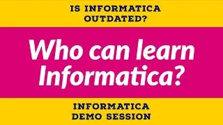 Informatica demo session | Informatica training for beginners | Informatica interview questions