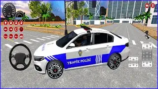 Direksiyonlu Fiat Egea T&uuml;rk Polis Arabası Oyunu 4K - Polis Oyunu 3D #8 - Android Gameplay (2025)