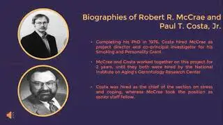 McCrae and Costa's Five Factor Theory