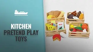 Top 10 Kitchen Pretend Play Toys: Melissa & Doug Food Groups - 21 Hand-Painted Wooden Pieces and 4