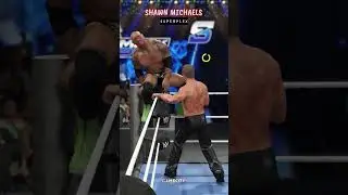 Шон Майклс Суперплекс Батиста с верхнего каната #wwe2k25