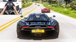 Koenigsegg Regera 1500HP VS Hypercars - Forza Horizon 5 | Logitech G923 Steering Wheel