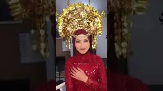 Amazing Indonesian traditional makeup Transformation (West Sumatra) #shorts #makeup #tiktok