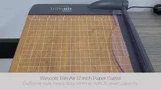 In Hand Review of Westcott &lrm;15106 TrimAir 12-Inch Guillotine Paper Cutter