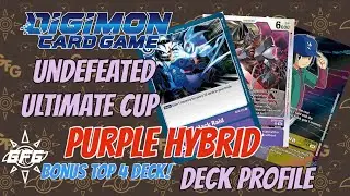 Digimon TCG // ENG EX 08// Chris Pear's Ultimate Cup UNDEFEATED Purple Hybrid DECK PROFILE