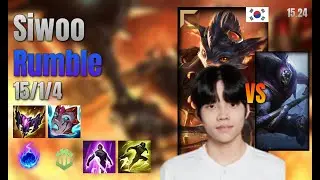 Siwoo Top Rumble vs Jax LoL KR Solo Rank Full Game 15.24 | Siwoo Rumble vs Jax