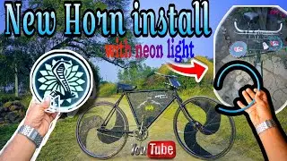 Cycle modification at home with cardboard || light and horn modification #subscribe #roots #homemade