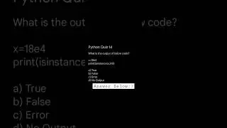 Python Quiz 14 For Beginners 