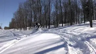 Back Country Snowmobiling Toivola MI April 5 1014